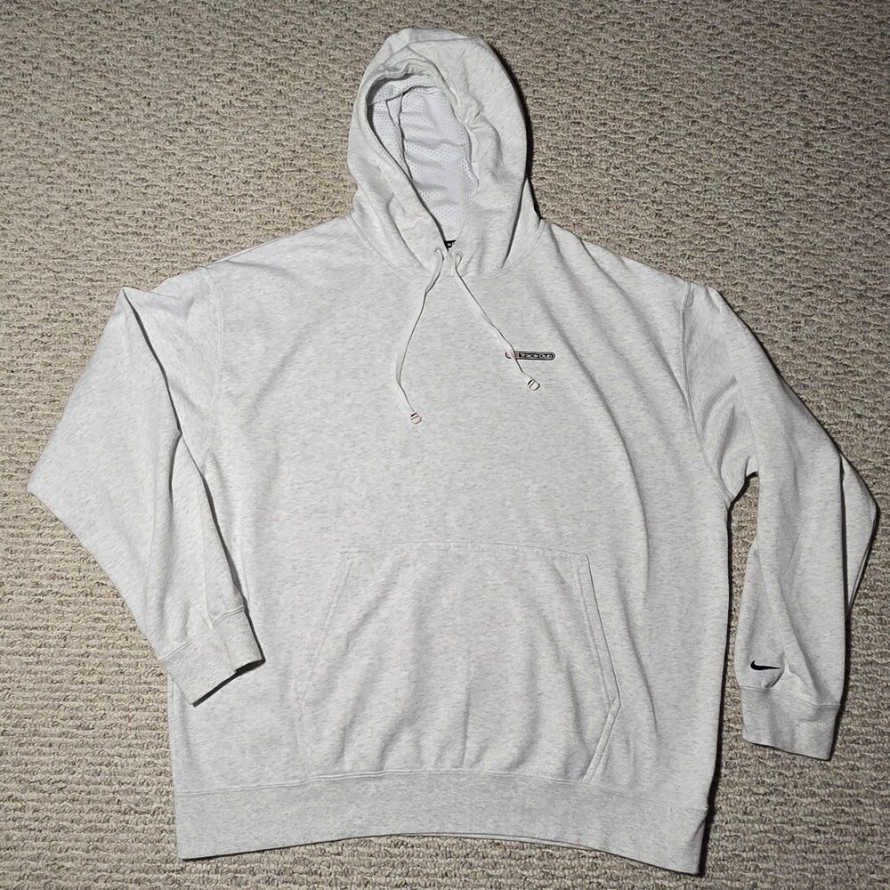 Nike Track Club DRI-FIT Fleece Running Pullover Heather Gray Men's Size XL